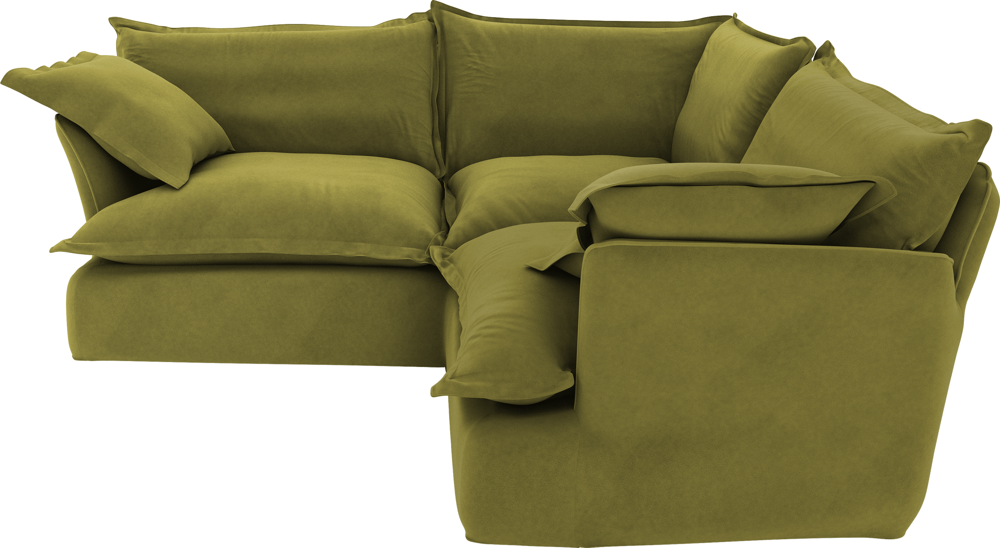 Avocado  Velvet Song 2X2M Corner Sofa Additional Cover