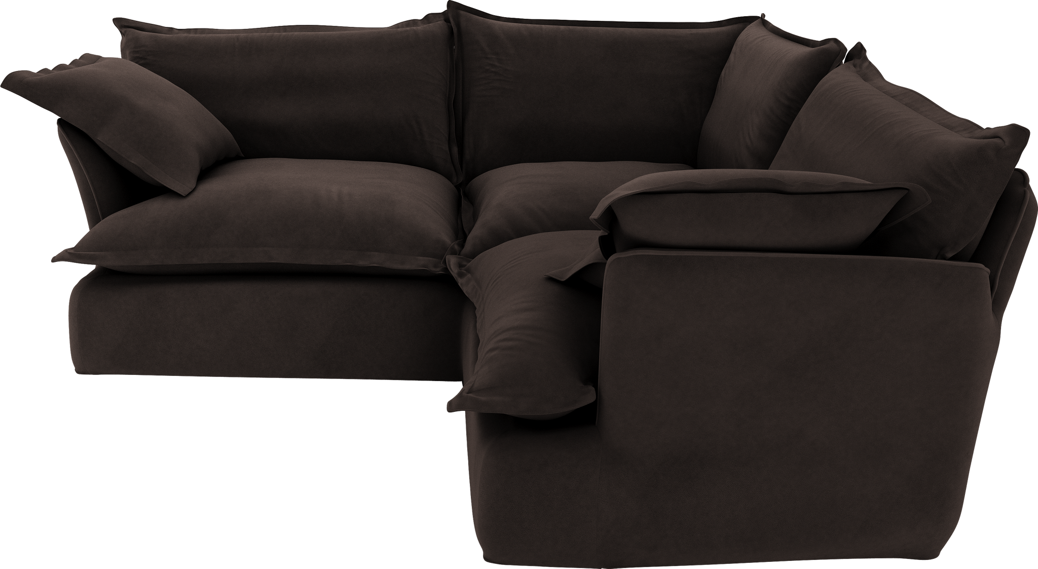 Cocoa  Velvet Song 2X2M Corner Sofa Additional Cover