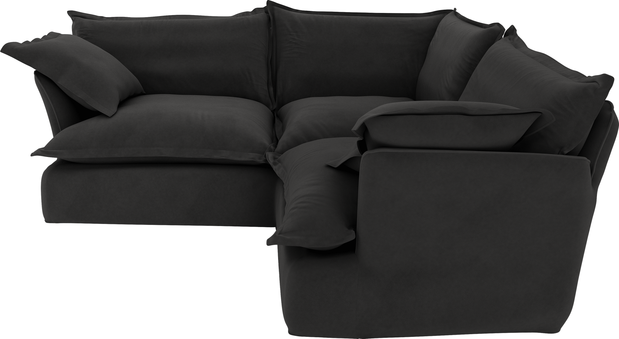 Slate  Velvet Song 2X2M Corner Sofa Additional Cover