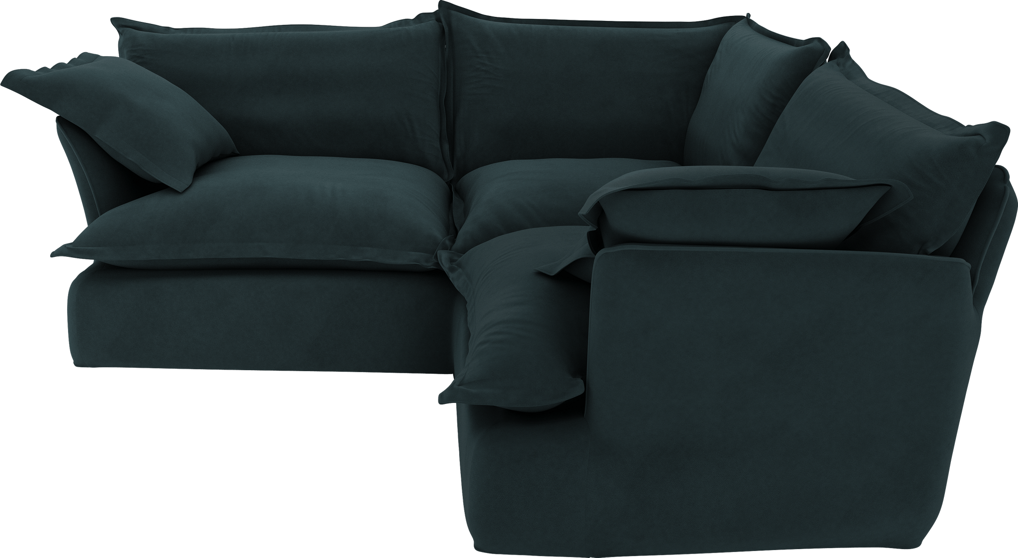 Teal  Velvet Song 2X2M Corner Sofa Additional Cover