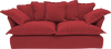 Rust Velvet Song Sofa Additional Cover