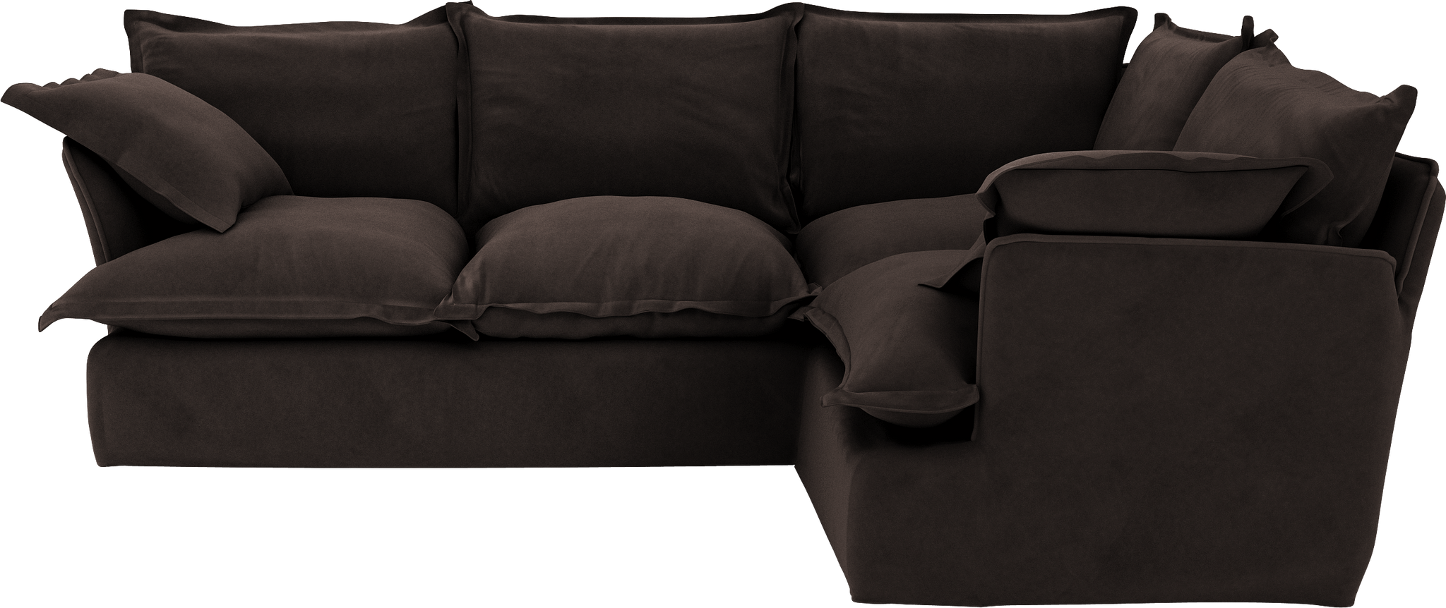 Cocoa  Velvet Song 2X3M Corner Sofa Additional Cover