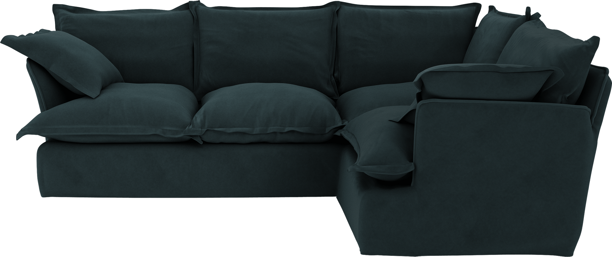 Teal  Velvet Song 2X3M Corner Sofa Additional Cover