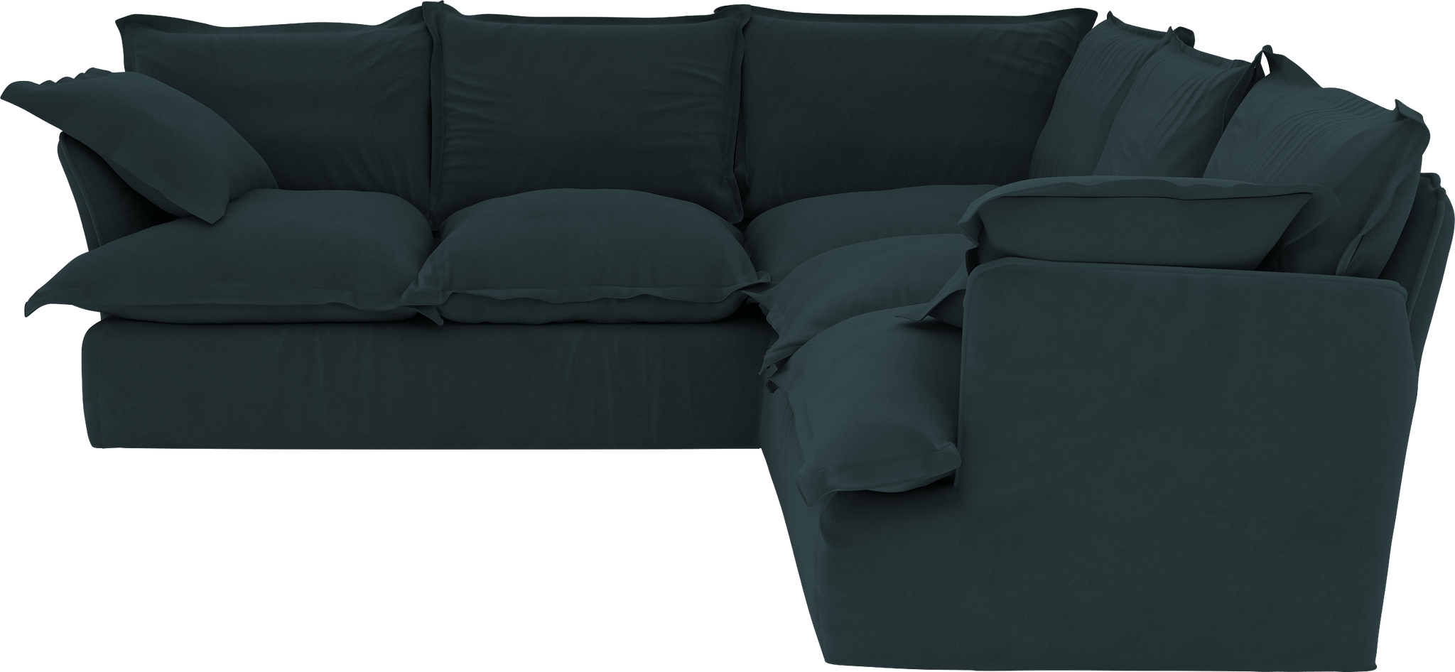 Teal  Velvet Song 3X3M Corner Sofa Additional Cover