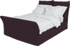 Aubergine  Linen Song King Bed Additional Cover