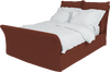 Terracotta  Linen Song King Bed Additional Cover