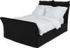 Black  Velvet Song Double Bed Additional Cover