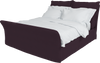 Aubergine  Linen Song Super King Bed Additional Cover