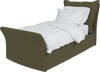 Cardamon  Linen Song Single Bed Additional Cover